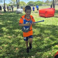 boy playing water royale