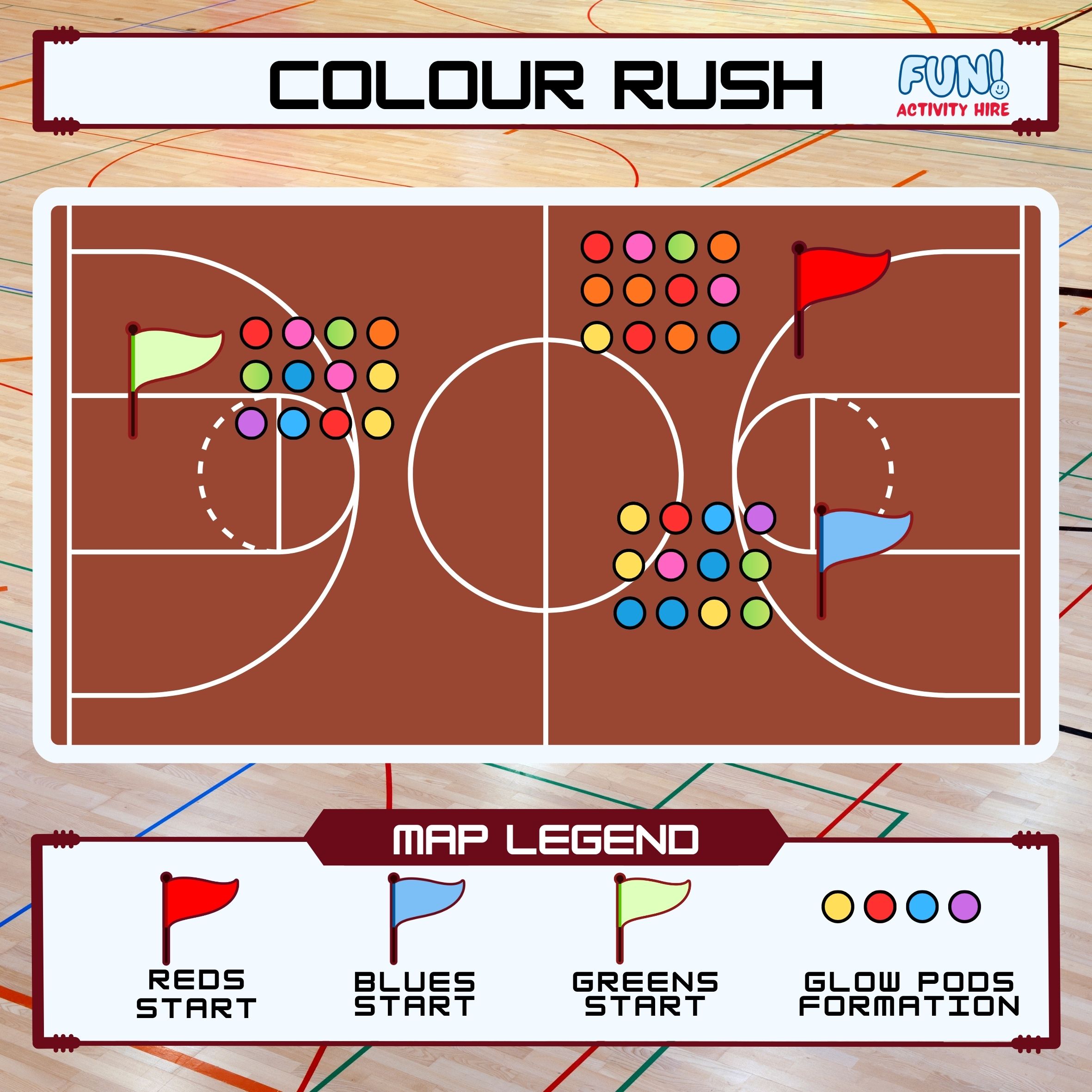 Glow Pod Game Colour Shift map