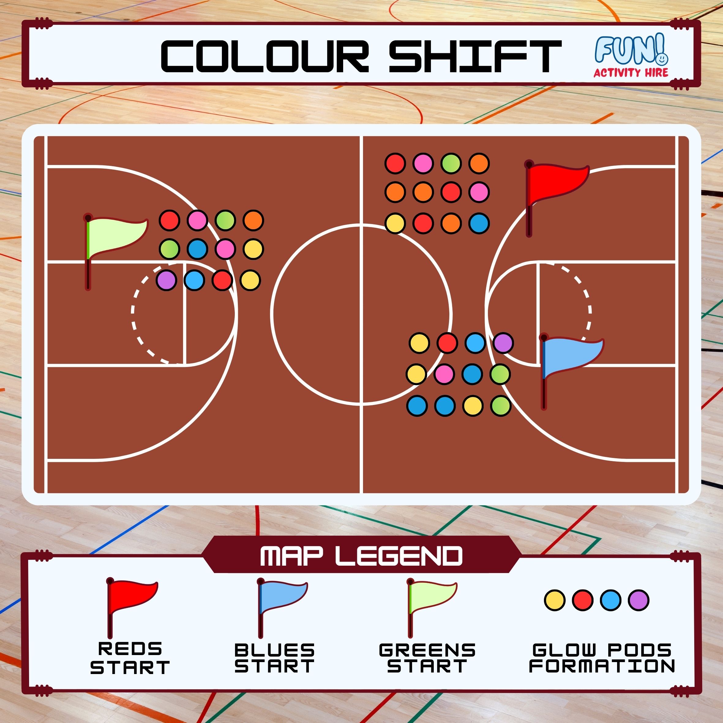 Glow Pod Game Colour Shift map