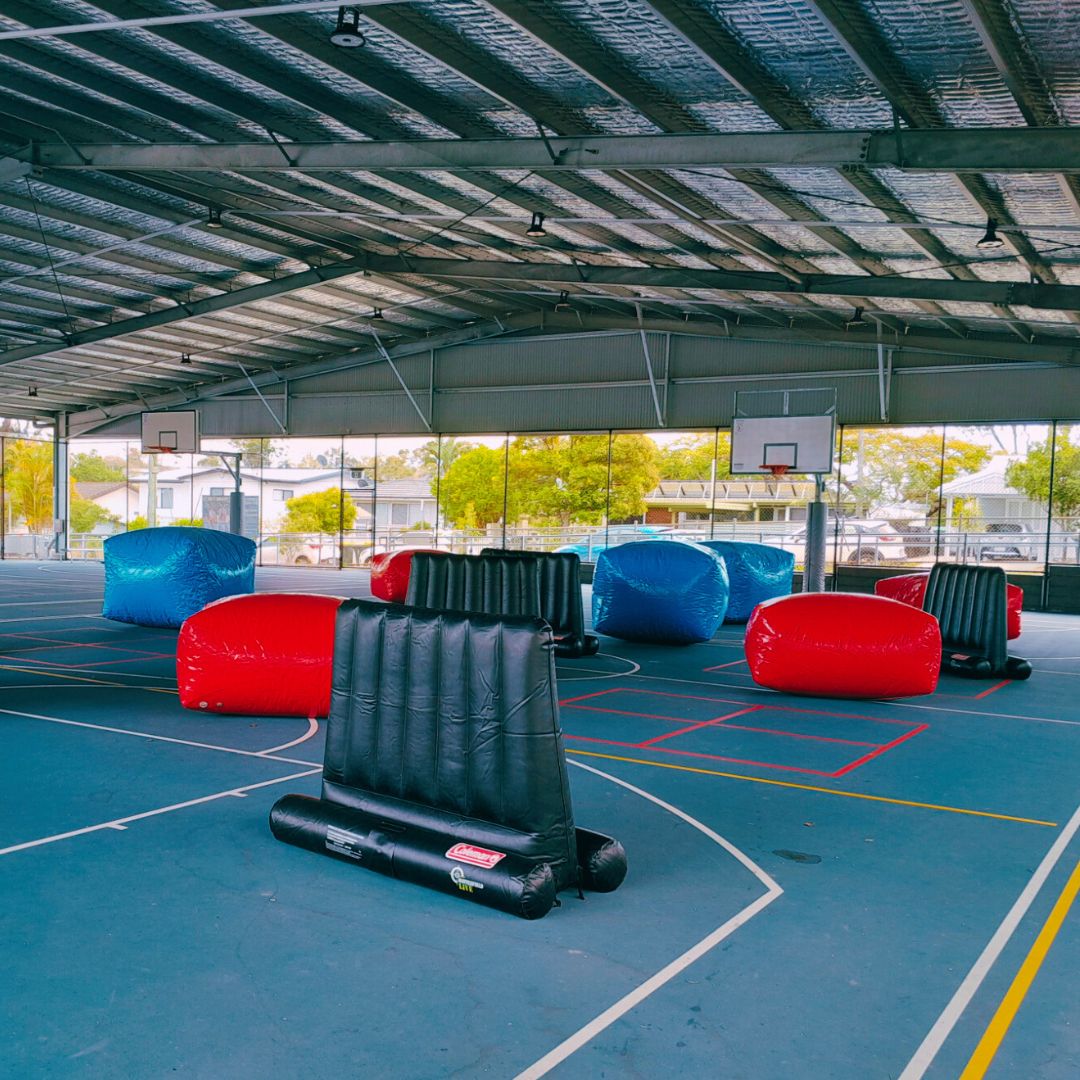 laser tag in the forest 
