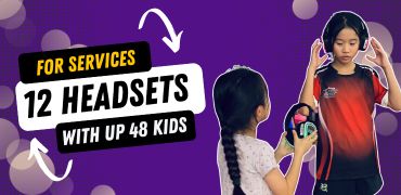 silent disco package for 12 kids