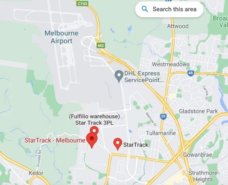 Startrack depot at Tullamarine